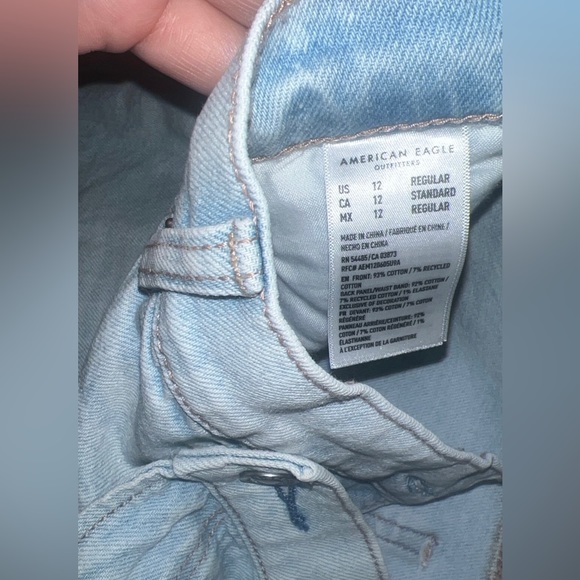 American Eagle Strigid Crossover Baggy Straight Jean (High Rise) Size:12 - Picture 7 of 7